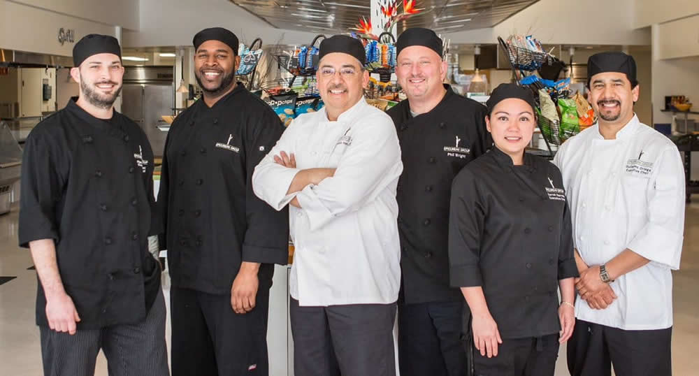 Visiting Guest Chefs, left to right: Ryan Satchwell, Marcus Triggs, SVP Reynaldo Hernandez, VP Corporate Chef Phil Wright, Sarrah Ponce De Leon, Guillermo Ortega Visiting Guest Chefs, left to right: Ryan Satchwell, Marcus Triggs, SVP Reynaldo Hernandez, VP Corporate Chef Phil Wright, Sarrah Ponce De Leon, Guillermo Ortega
